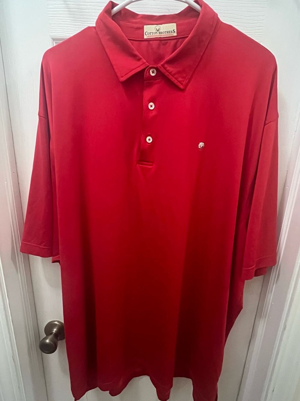 Cotton Brothers Men's 3XL Performance Red Polo